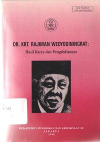 Dr. Krt. Rajiman Wedyodiningrat