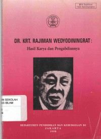 Dr. Krt. Rajiman Wedyodiningrat