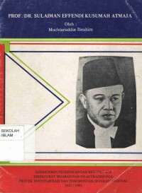 Prof. Dr. Sulaiman Effendi Kusumah Atmaja